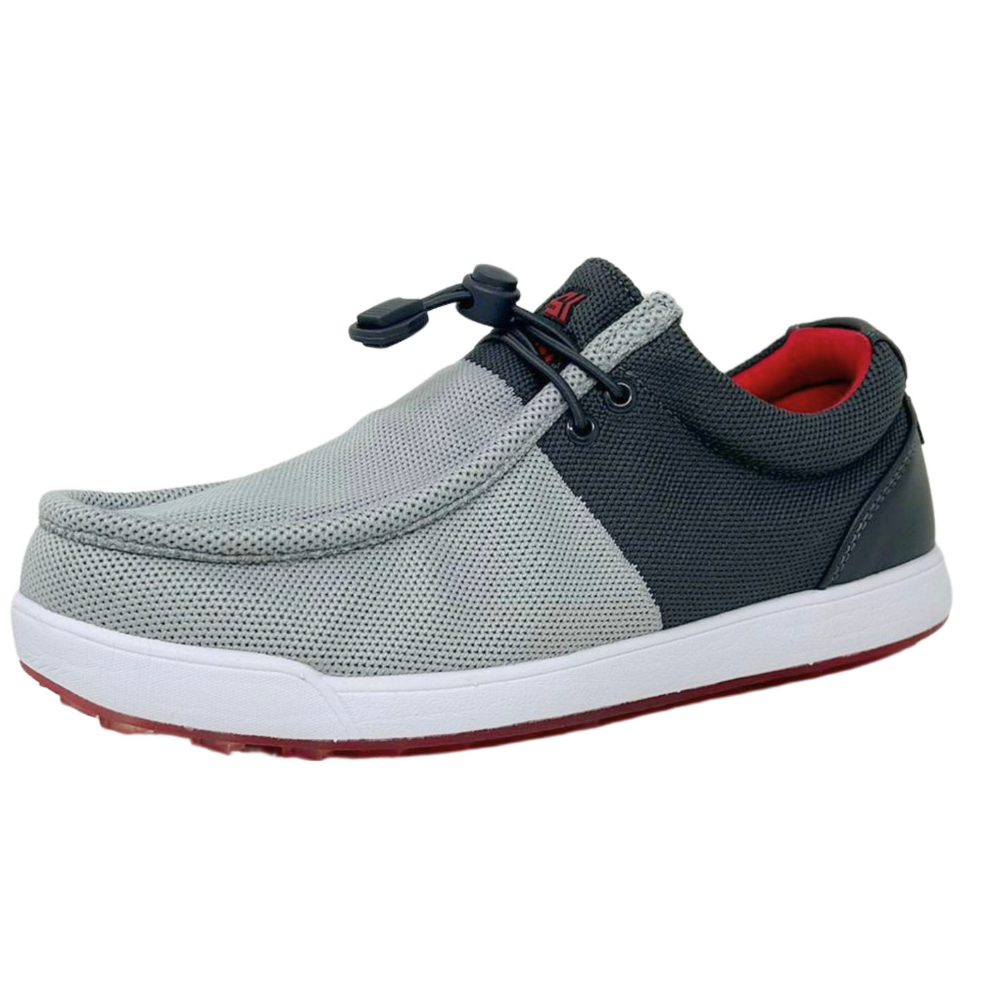 SKŌNI Men's Golf Shoe Waterproof- Grey/Red