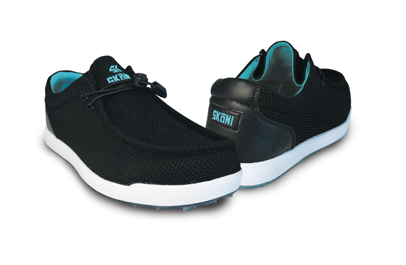 SKŌNI Women's Golf Shoe Waterproof- Black/Teal