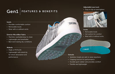 SKŌNI Men's Golf Shoe - Grey