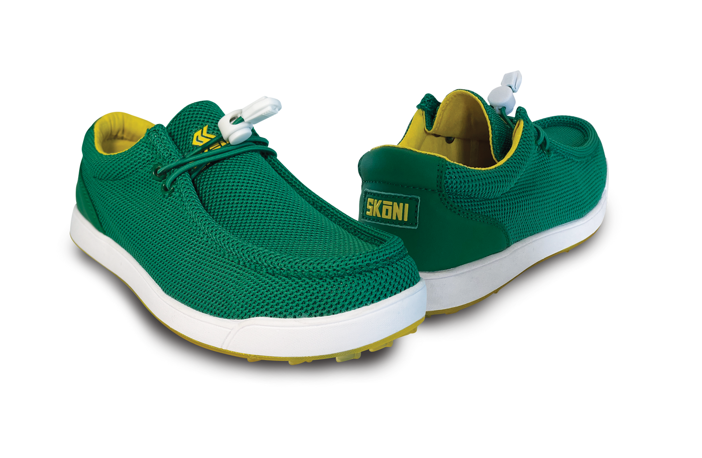 SKŌNI Women's Golf Shoe Waterproof- Green/Yellow