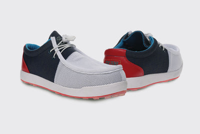 SKŌNI Men's Golf Shoe - Red/White/Blue